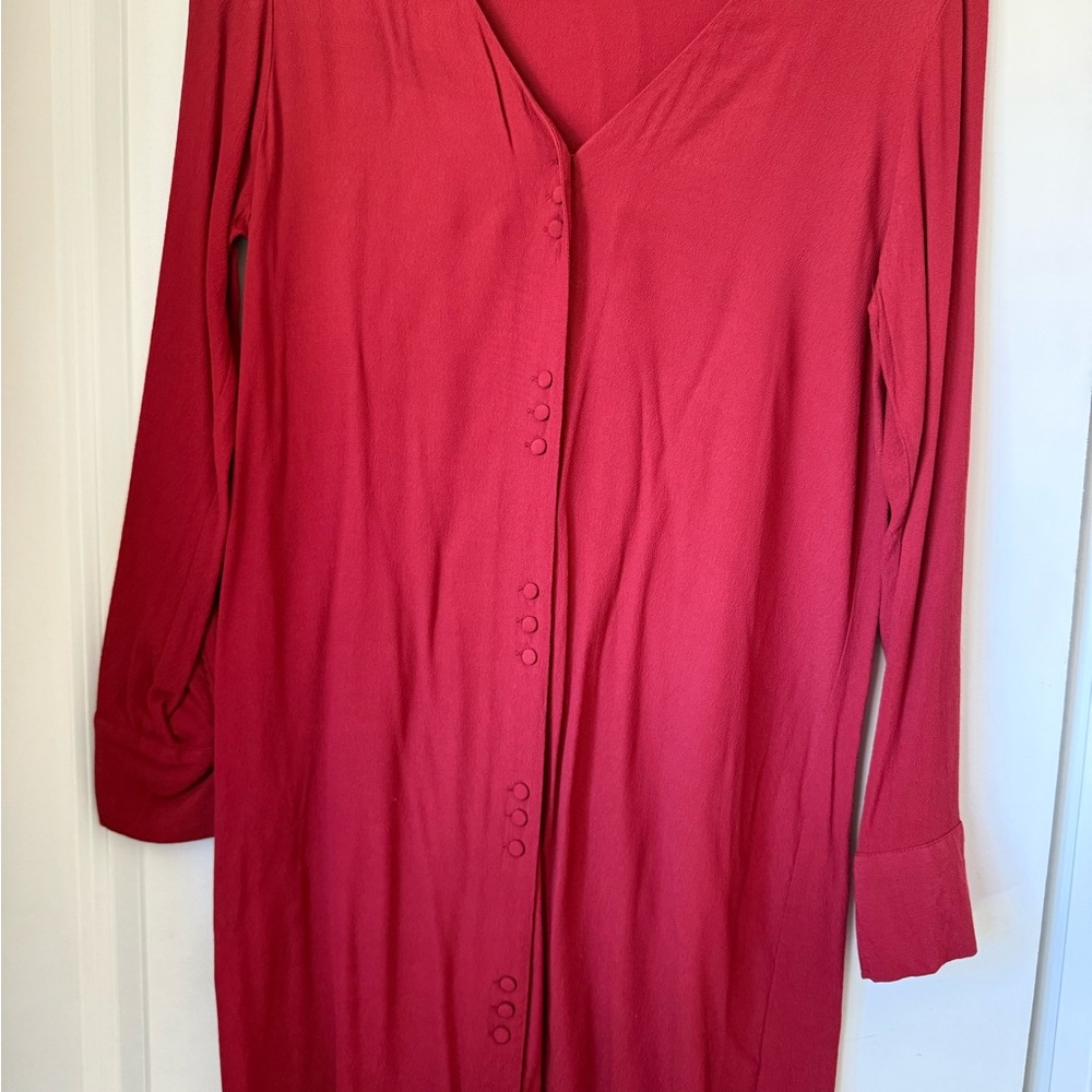 Madewell Red Textured Top